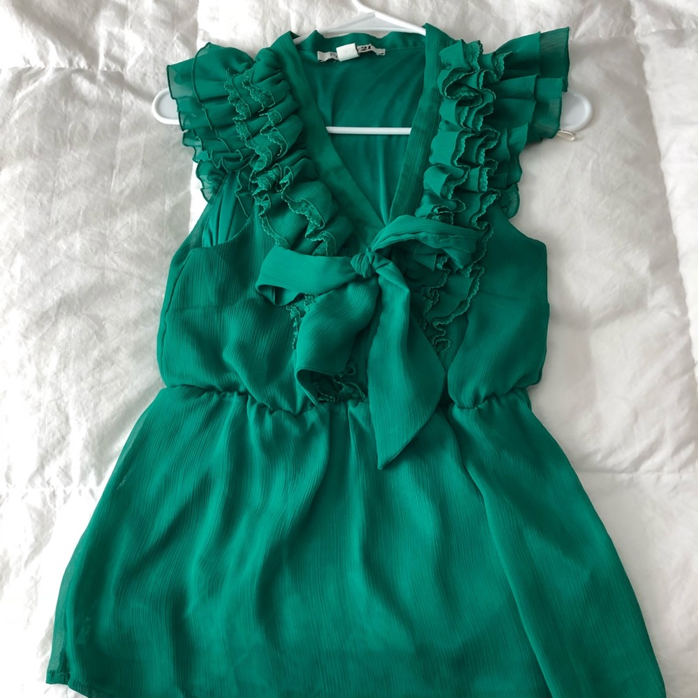 Green blouse